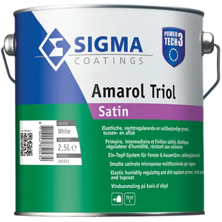 SIGMA AMAROL TRIOL SATIN - 2.5 LTR (WEISS)