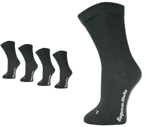 Vitopia MAXX 4 Paar Extra Weite Spezial-Socken für geschwollene Beine – Gesundheitssocken über Gips & Verband tragbar, Weicher Schaft ohne Gummidruck, Unisex