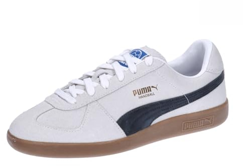 PUMA Herren Handball Indoor Court Shoe, Puma White Puma Black Gum, 43 EU
