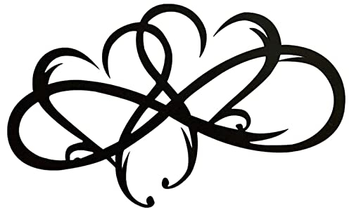 TUKEVA Metallwandkunst Liebe Herz Stahl Wanddekoration Personalisiert Metall Wand Deko Metall Liebe Wanddeko Metallwandkunst Wandbehang Dekor für Zuhause Schlafzimmer Jubiläum Ornamente (15 * 25 cm)