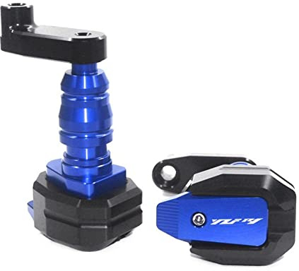 APLUZ Für Yamaha Für YZF R1 2004-2008 Rahmen Slider Crash Pads Motorschutzfolie Motorrad Zubehör Für YZFR1 Für YZF-R1 2005 2006 2007 Sturzpad (Farbe : Blau)