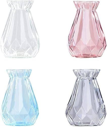 Macetas, macetas de interior, jarrón, maceta.1 jarrón de cristal de jacinto, cristal de jacinto, jarrones de flores transparentes, for decoración de plantas suculentas/sistemas de aire (14,5 x 8 cm, r