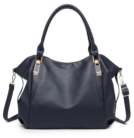 Miss Lulu Henkeltasche Tote Tasche Weiche PU Leder Mode große Shopper Handtasche Einfache für die Arbeit Büro Reisen Schule Bibliothek Elegante Geschenk