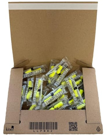20 Pairs of 3M EarSoft Neons Ear Plugs from WWYE, Soft Foam Ear Plugs, 34dB SNR Earplugs Ideal for Sleeping, Travel, Studying, Work & Loud Noise