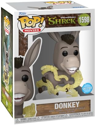 Funko POP! Movies: Shrek Dream Works 30th - Donkey - Vinylfigur för samlare - Presentidé - Officiell Merchandise - Leksaker för barn och vuxna - Filmfans - Modellfigur för samlare och utställning