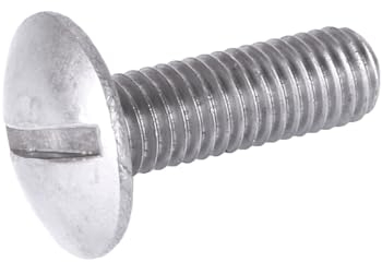 Flachrundschrauben Bordwandschrauben mit Schlitz Gewinde bis Kopf Edelstahl A2 M 8 x 20-200 Stück