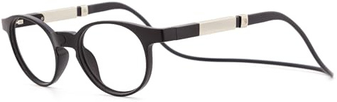 DIDINSKY Dikrik Lesebrille, Oval Graphite +1,5 | Patentiertes KRK 3-in-1-System: Bügel oder flexibles Band; entspiegelte, kratzfeste Gläser. Rund, eckig oder oval.
