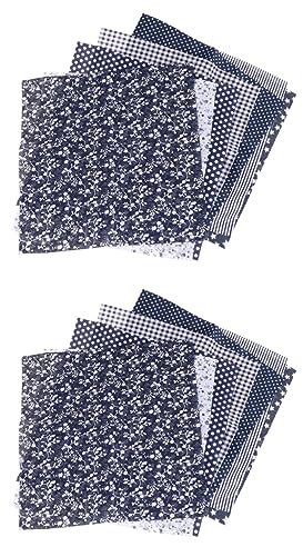 Lurrose 4 Sätze À 14 Stück Paket Bags ballery brieftaschen Gesichtsbedeckung herstellen Drucktuch flickenteppich Quiltstoff Patchwork Decke quadratisches Stück Sammelalbum