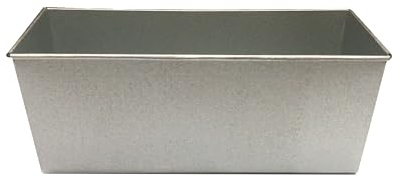 EUROTINS Large Commercial Bakery Bread Loaf Tin 1200gm Single Natural Finish
