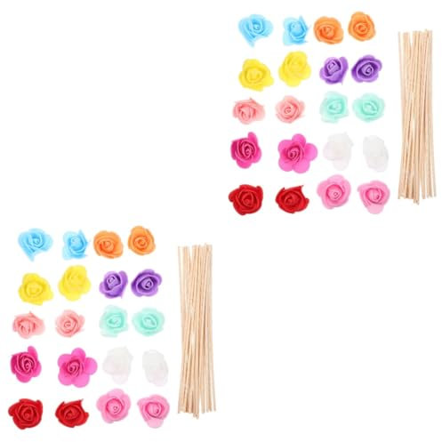 Alipis 40piezas Difusores De Esencial Diseño De Flores Aromáticas para Decoración del Hogar y Aromaterapia