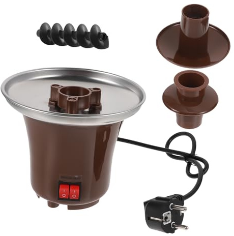 OKUMEYR Fontaine à Chocolat Inoxydable Appareil à Fondue Avec Cascade Trois Niveaux Pour Fondue Au Chocolat