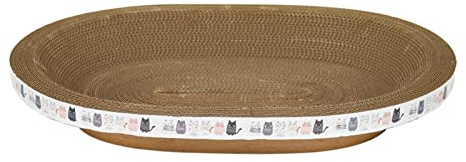 JAYIOLA Rascador para Gatos, Tablero para Rascar de Cartón, Juguete de Entrenamiento, Almohadilla para Rascar Corrugado para Gatos de Interior, 53cmx37cmx8cm
