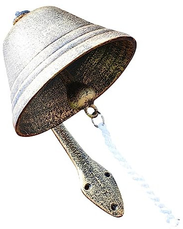 WHAMVOX Wandglocke Metall Türklingel Vintage Anhänger Hofglocke Dekoration Schüttelglocke Hängende Türklingel Ornament Retro Klingel