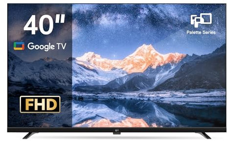 FPD 40 Pouces (102 cm) Full HD Smart Google TV wtih Google Cast, HDR 10, Dolby Audio, Vocie Remote, HDMI, Flat Screen Televison (CG40-P1, modèle 2025)