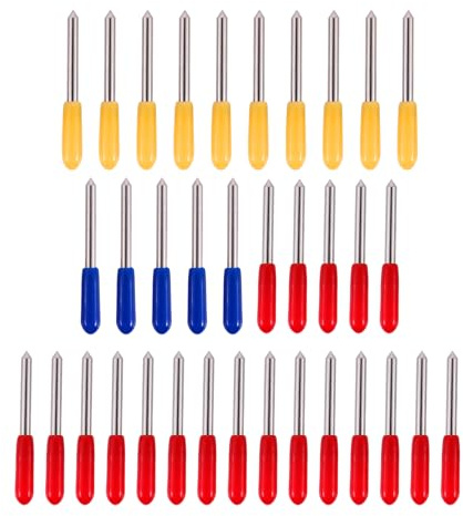 Asyduey 30/45/60 DegréS pour pour Traceur de DéCoupe Lame de Vinyle Lames de Coupe pour Machine Fraiseuse Outils de Sculpture