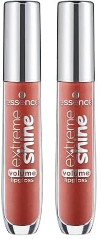 Essence Cosmetics Extreme Shine Brillo De Labios Voluminizador, Natural, Brillante, Rociado, Translúcido, 5 ml (Paquete de 2)
