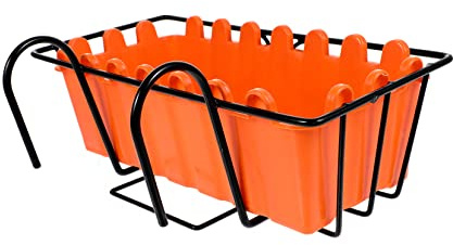 Abaodam Resin Hanging Flower Pot Plant Hangers for Railing Garden Troughs Planters Rope Flowerpot Container for Home Office Balcony