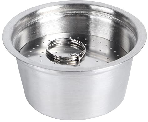 Nurnesy Återanvändbar Påfyllningsbar Kaffekapsel Pod Cup Rostfritt Stål med Pressat Pulverskydd för Kaffebryggare 40 Ml Vit Röd Lila Grön (Vitt)