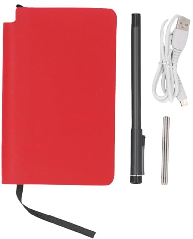 Bewinner Notizbuch für Digitales Zeichnen, Smart Digital Pen, KI -Zeichnung, Synchronisationspapierbildschirm, Tonzeichnung, Aufzeichnung Teilen Sie Echtzeit, Exportieren von PDF -Bild, (Rot)