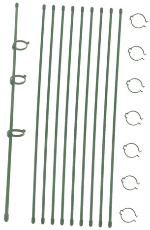 Abaodam 10 Ensembles Tuteurs pour Plantes Pot Support Vert pour Plantes Grimpantes Orchidées et Vignes Stabilité pour Pothos Monstera Philodendron et Jardin
