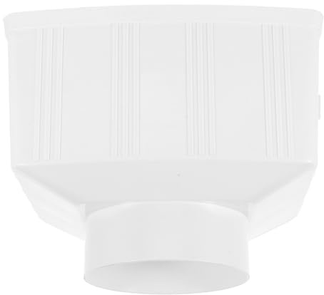 MUCKLILY Grondaia Quadrata in Pvc Per Raccolta Acqua Piovana, Deviatore Di Grondaia Rettangolare Per Ville, Parte Di Scarico Resistente Alle Intemperie Per Impianto Pluviale