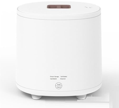 Electric Egg Boiler - 4-Egg Capacity with Auto Shut-Off & Alert for Perfect Soft, Medium or Hard Boiled Eggs - Compact & Easy to Clean