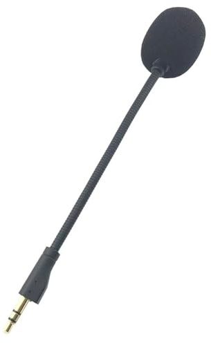 Beimus Brusreducerande headset Mikrofonersättning avtagbar med skydd 3,5 mm enkelriktad bommikrofon ersättning för spelheadset avtagbar