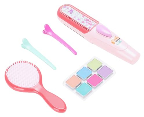 ZJchao Craie à Cheveux Lavable pour Filles, 6 Couleurs de Crayons de Teinture Temporaire pour Cheveux, Kit Créatif D'art Capillaire avec Peigne et Pinces, Lavage Sûr et Facile, Ca