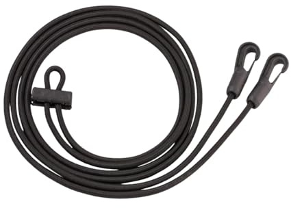 LeeQinersw Redini ausiliarie per Cavallo, tenditore per Il Collo, Accessori equestri robusti, Corda da Allenamento Nera per Sport all'Aria Aperta