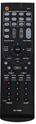 ALLIMITY Remplacer Télécommande RC-799M Adapter pour Onkyo AV Receiver TX-SR309 HT-R548 HT-S5405 HT-R391 HT-R558 HT-R590 HT-R591 TX-SR313 HT-S3505