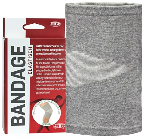 Antar AT53012 L Kniebandage aus Viskose aus Bambus, mittel, 70 g