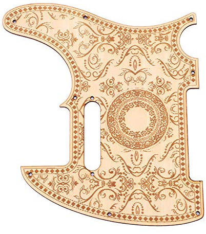 Dilwe Gitarren-Schlagbrett, Ahornholz-Plattenschutz, Gravur, Schlagbrett-Set Im Vintage-Stil, Performance-Zubeh?r Playing Accessories f¨¹r TL-Gitarren-Ersatzteile