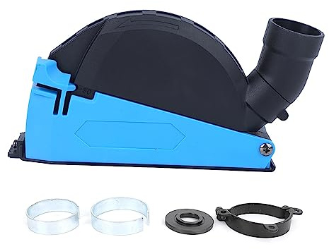 Dust Collecting Guard for Angle Grinder 4-5 Inch Adjustable Cutting Depth 0-30mm Vacuum Port Compatible Engineering Plastic Dust Extraction Shield
