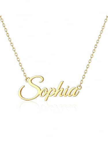 Custom4U Personalisierte kette mit 1/2/3/4/5 Namen für Damen | Silber/Gold Edelstahl Namenskette mit 7 Schriftarten, 5 Kettenstile, 40 -60 cm Kettenlänge Geschenk für Mama Ehefrau Freundin