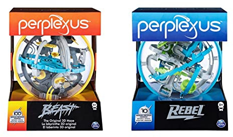 Spin Master Games - Bundle Perplexus Beast & Perplexus Rebel, 3D-Kugellabyrinthe, für fingerfertige Perplexus-Fans ab 6 Jahren