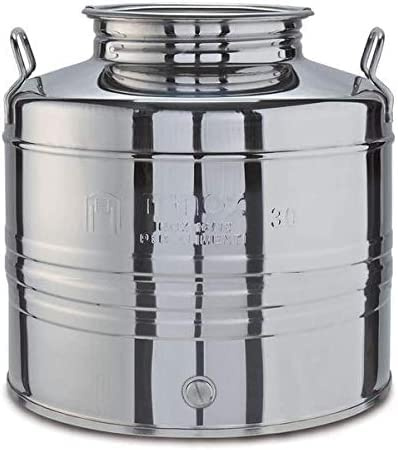 FUSTO INOX PER OLIO GRAFFATO LT.15