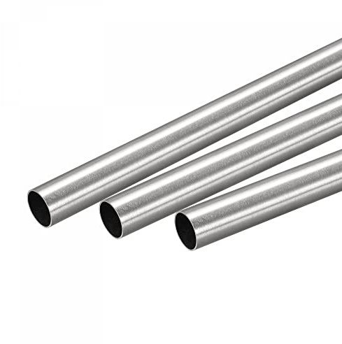 sourcing map 304 Inox Acier Rond Tube 15mm OD 0.5mm Paroi Épaisseur 300mm Longueur 3Pcs