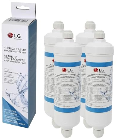 Lot de 4 Filtres à eau d'origine Frigo, Réfrigérateur, Congélateur ADQ73693901 LG Frigo, Réfrigérateur, Congélateur ADQ73693901 LG