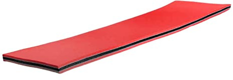 F Fityle Water Float Mat Blanket, High Density XPE Foam Floating Water Pad, Unsinkable Floats Mattress, Foam Floating Pad for Beach, Summer, Pool, Red Black Red