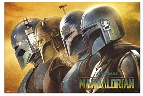 Grupo Erik Editores, S.L. The Mandalorian Poster Season 3, Mandalorians | Poster Deko Wohnzimmer oder Deko Schlafzimmer - Deko Zimmer - Größe 61 x 91,5 cm - Offizieller Star Wars Fanartikel