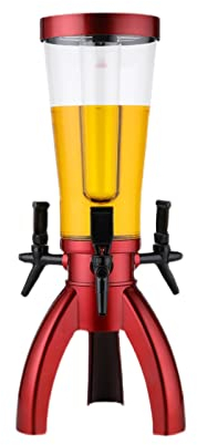Dispensador de Torre de Cerveza Dispensador de torre de cerveza de 3L con carámbanos y luces Dispensador de bebidas con grifos Dispensador de cerveza for fiesta/bar/hogar/exterior Torre Cerveza/Dispen