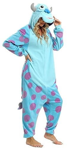 LABULA Tieroutfit Cosplay Jumpsuit Pyjamas Unisex Erwachsene Tierkostüme,Sully,M