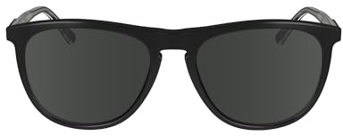 Calvin Klein Unisex CK24508S Sunglasses, 001 Black, 55