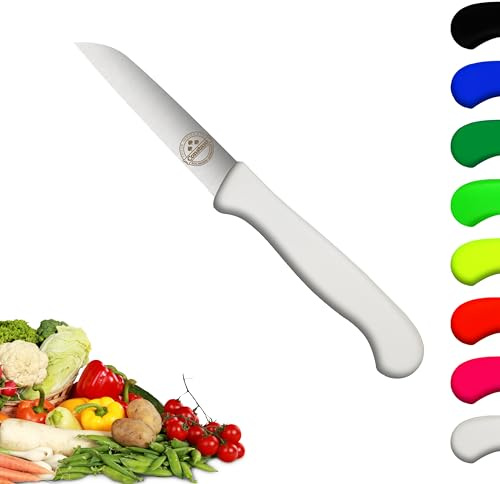 Solingen Messer, Kunststoffgriff - Premium Gemüsemesser, rostfreier Klinge, Chrom-Stahl, extra scharfes Küchenmesser, Dünnschliff & Handabzug, Made in Germany