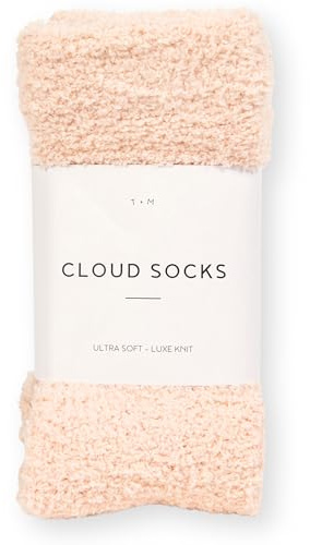 Unboxme Gifts Sweet Dreams Nylon Cloud Socks - Ultra Soft Warm Cozy Sleep & Lounge Socks for Women & Men - Plush Cold Weather Comfort Socks (Nylon Grey)