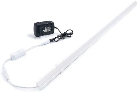 KOLORENO - LED - LED Lampe - Küche, LED Leiste, Unterschrank Beleuchtung Küche - Ecklampe - Unterschrank, Küchenlampe, Lampe - Netzteit, Kabel - 12W, 100 cm, Neutralweiß 4500K - Weiß
