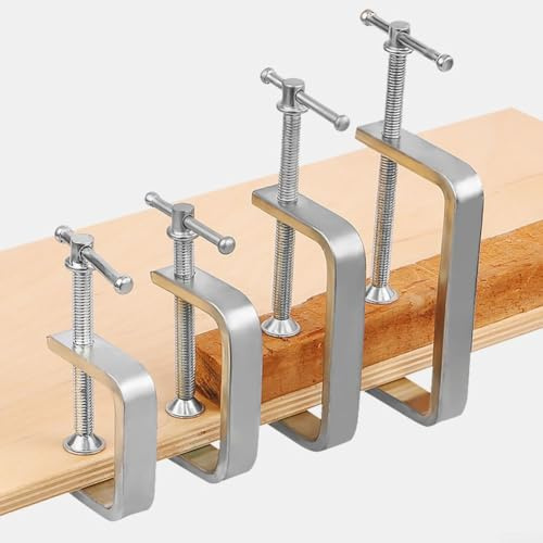 Morsetto a C, 50-100 mm, morsetto a C per la lavorazione del legno, per il montaggio di morsetti a G, resistenti per lavorazione del legno e saldatura (0-50 mm)