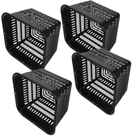 CIYODO 4pezzi Contenitori Per Piante in Plastica Per Coltivazione Fuori Vasi Rete Controllo Radici Per Ortaggi e Piccoli Cesti Da Giardino e Balcone Resistenti e Pratici Per Crescita