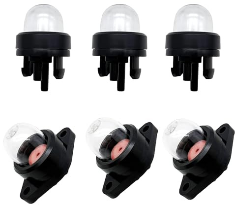 Rundago 6 Stück Primerpumpe für Allgemeine Kraftstoffpumpe, Bulb Pump 188-512 Ersatz, Vergaser Primer Kraftstoffpumpe für Kettensägen Gebläse Trimmervergaser Motorsense Rasenmäher Primer