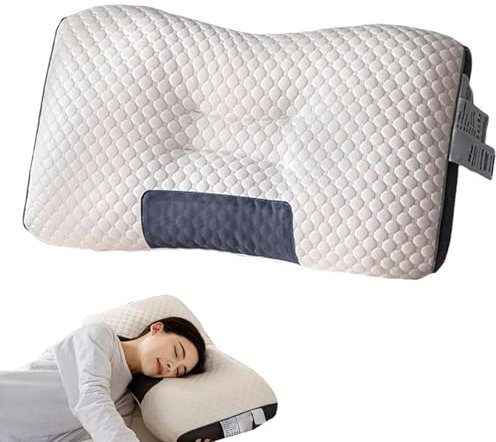 Outfany Cozy Cloud Pillow, Restiva Pillow, Libiyi Pillow, Orthopädisches Kissen, Memory Foam Kissen Ergonomisches Nackenkissen Kopfkissen, Seitenschläferkissen für Seiten Rücken Bauchschläfer (1000G)